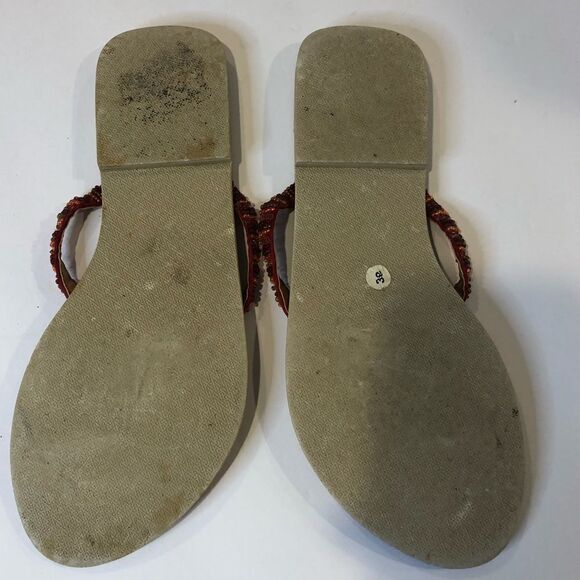 WBA Collection beaded and sequin sandals size 8 - Picture 8 of 10